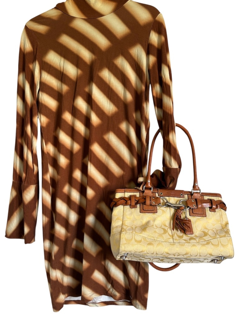 “Coach Bag” with Dress sold as a Set